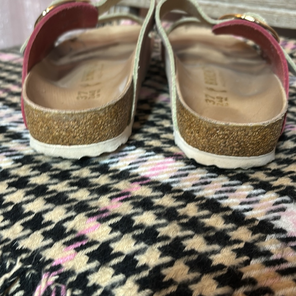 Birkenstock Pink and Gold Sandals - Picture 9 of 11